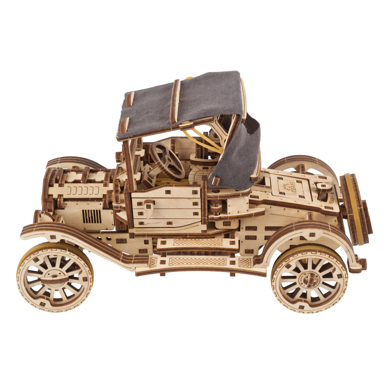 ugears-retro-car-ugr-t-modellino-meccanico-in-legno-da-costruire-con-motore-a-mo image 3
