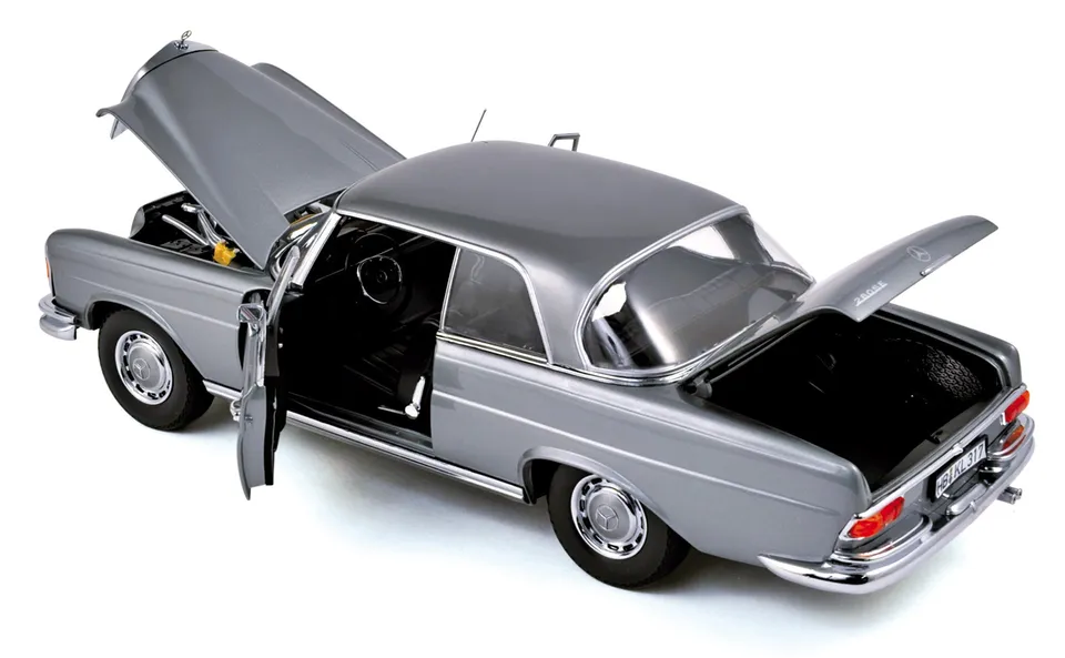 norev-mercedes-benz-280-se-coup-1969-modellino-auto-1-18-grigio image 1