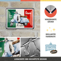 nostalgic-art-vespa-since-1946-targa-in-metallo-15x20-cm image 2
