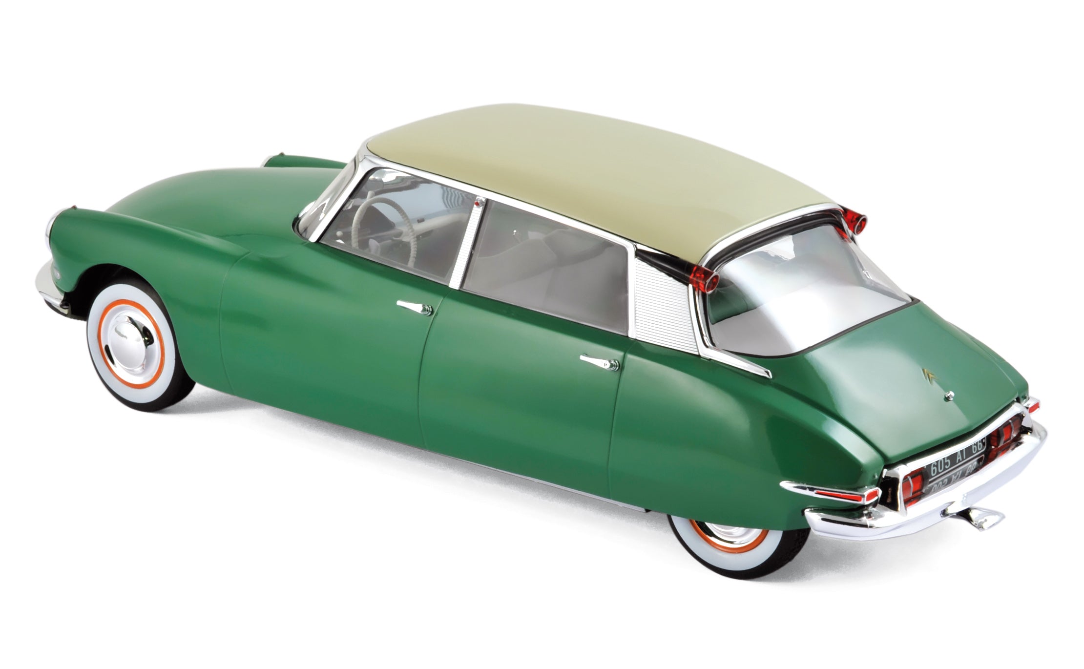 norev-citro-n-ds-19-1956-verde-primavera-champagne-modellino-auto-1-18 image 2