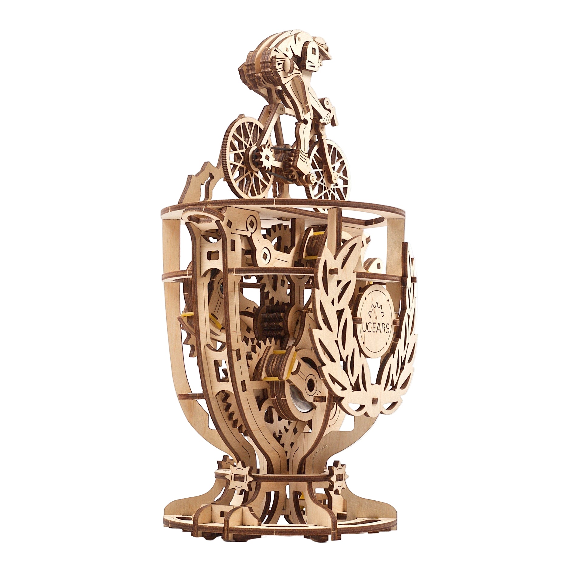 ugears-automaton-cyclist-puzzle-3d-meccanico-in-legno-ciclista image 2