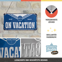 nostalgic-art-pan-am-on-vacation-targa-da-appendere-in-metallo-10x20-cm image 2
