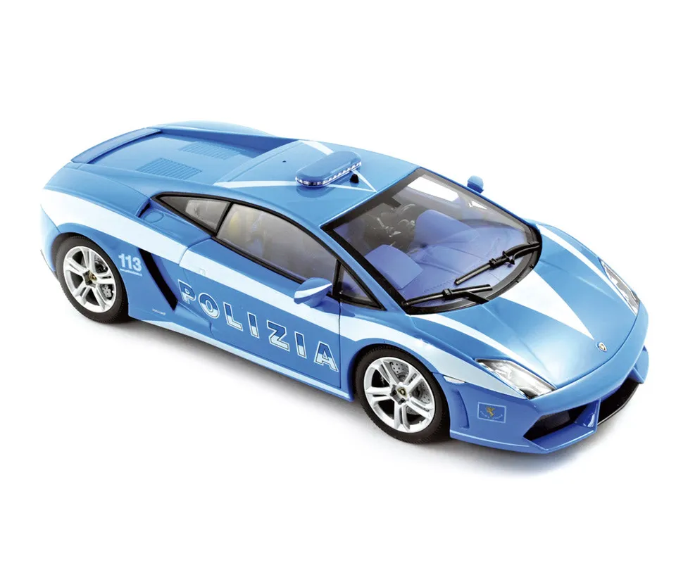 norev-lamborghini-gallardo-lp560-4-2009-polizia-modellino-auto-1-43 image 1