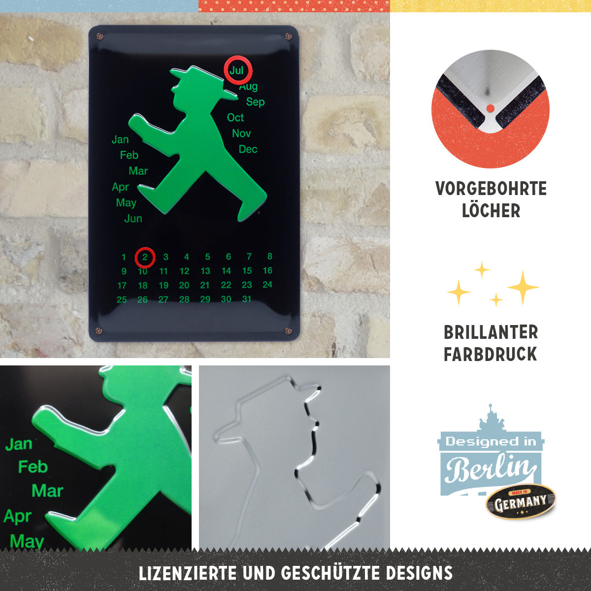 nostalgic-art-ampelmann-verde-targa-in-metallo-20x30-cm-2 image 2