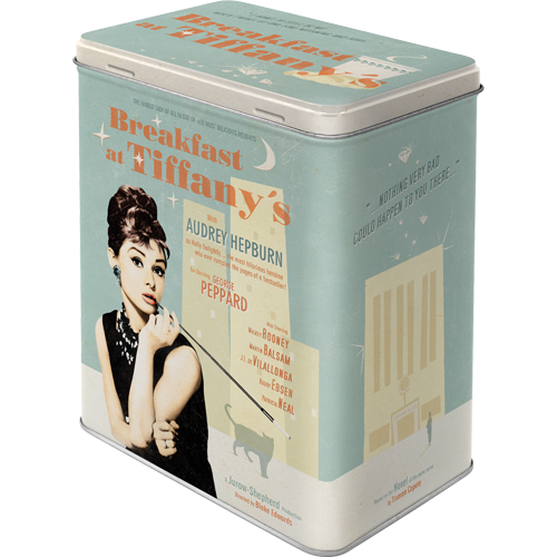 nostalgic-art-breakfast-at-tiffany-s-blue-scatola-latta-3-litri image 1