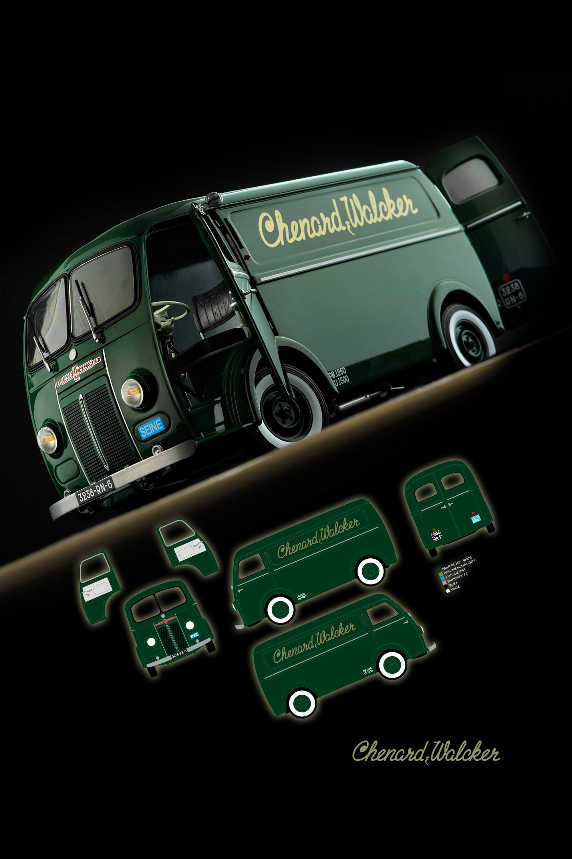 norev-chenard-walcker-1500-kg-type-chv-1946-modellino-furgone-1-18-verde image 3
