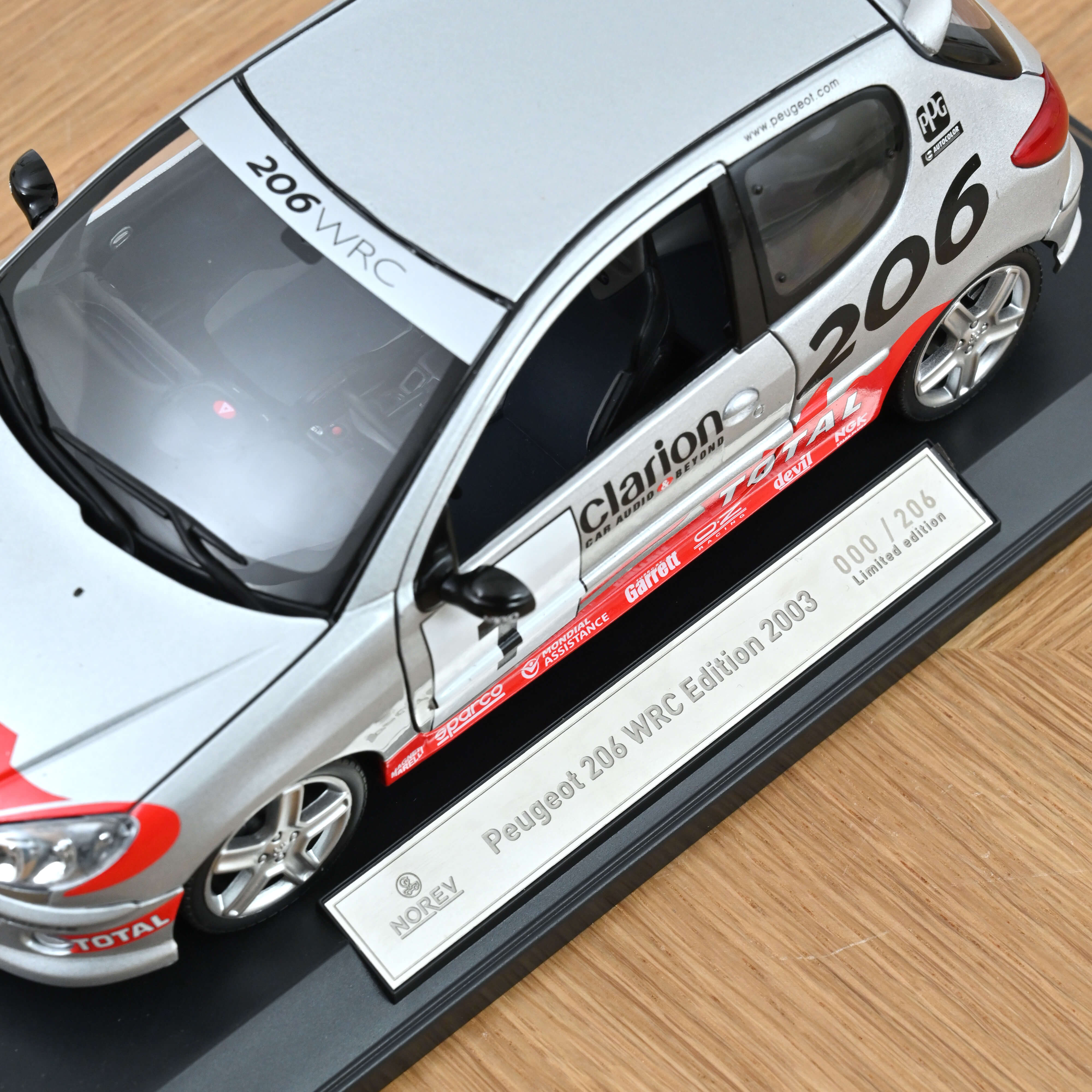 norev-peugeot-206-wrc-edition-2003-1-18-206-pezzi image 6