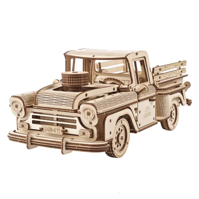 ugears-pickup-lumberjack-modello-in-legno-da-costruire-camioncino image 1