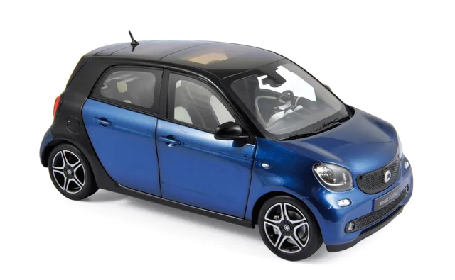 norev-smart-forfour-2015-modellino-1-18-nero-e-blu image 1