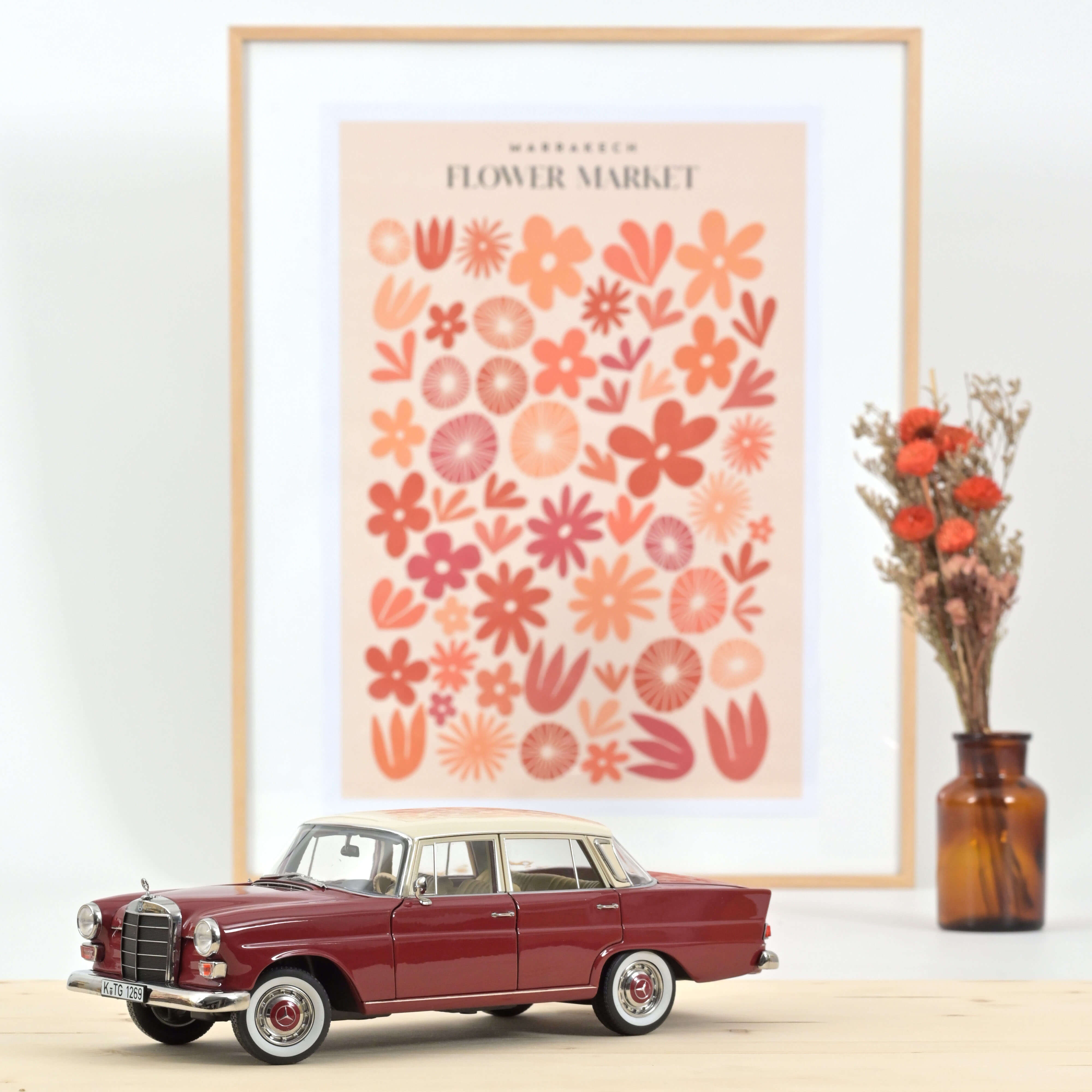 norev-mercedes-benz-200-1966-modellino-auto-1-18-rosso image 1
