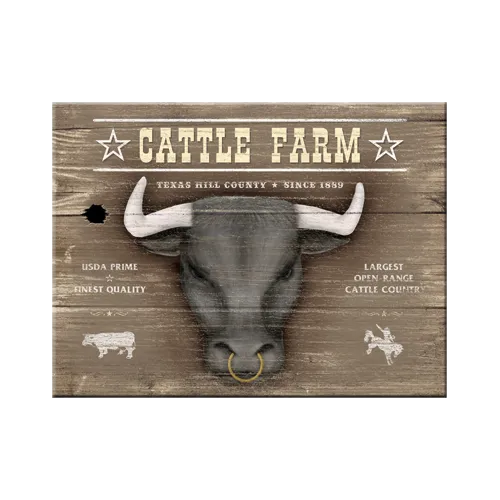 nostalgic-art-cattle-farm-magnete-da-frigo-in-latta-6x8-cm image 1