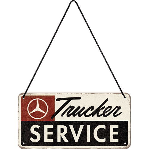 nostalgic-art-daimler-truck-trucker-service-targa-da-appendere-10x20-cm image 2
