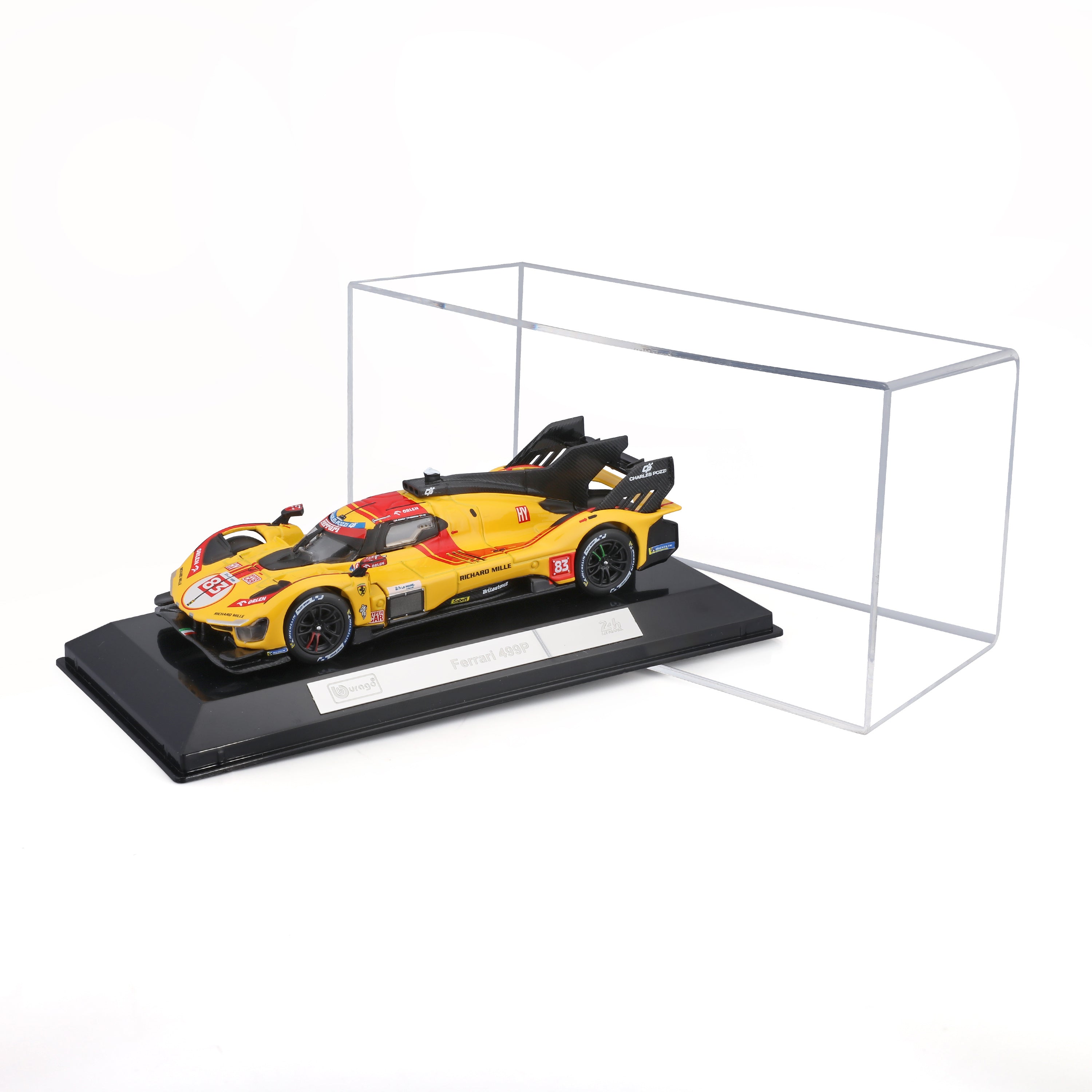 bburago-ferrari-499p-hypercar-lmh-2025-83-1-43-con-teca-24h image 1