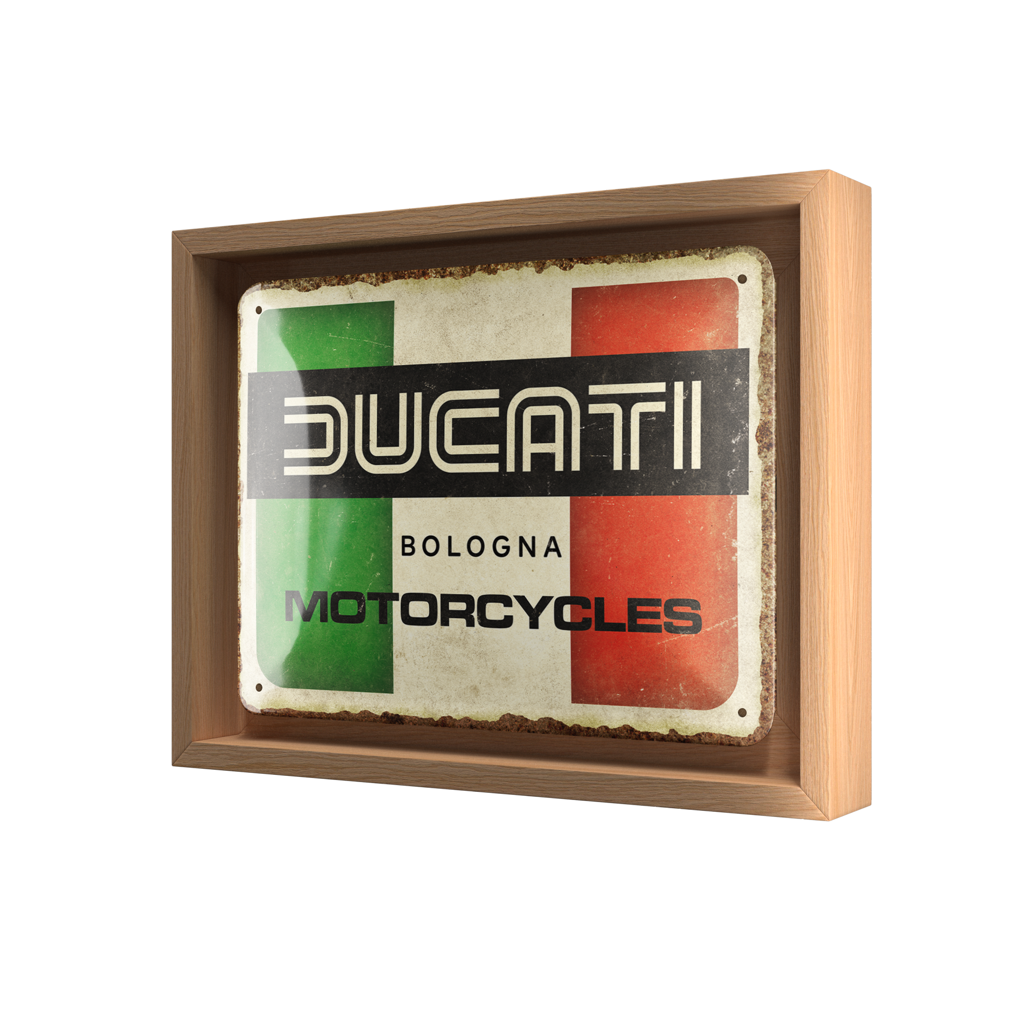nostalgic-art-ducati-italy-giugiaro-logo-targa-in-metallo-15x20-cm image 4