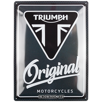 nostalgic-art-triumph-original-motorcycles-targa-in-metallo-30x40-cm image 2
