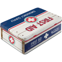 nostalgic-art-first-aid-blue-emergency-supply-scatola-piatta-metallo-2-5-l image 2