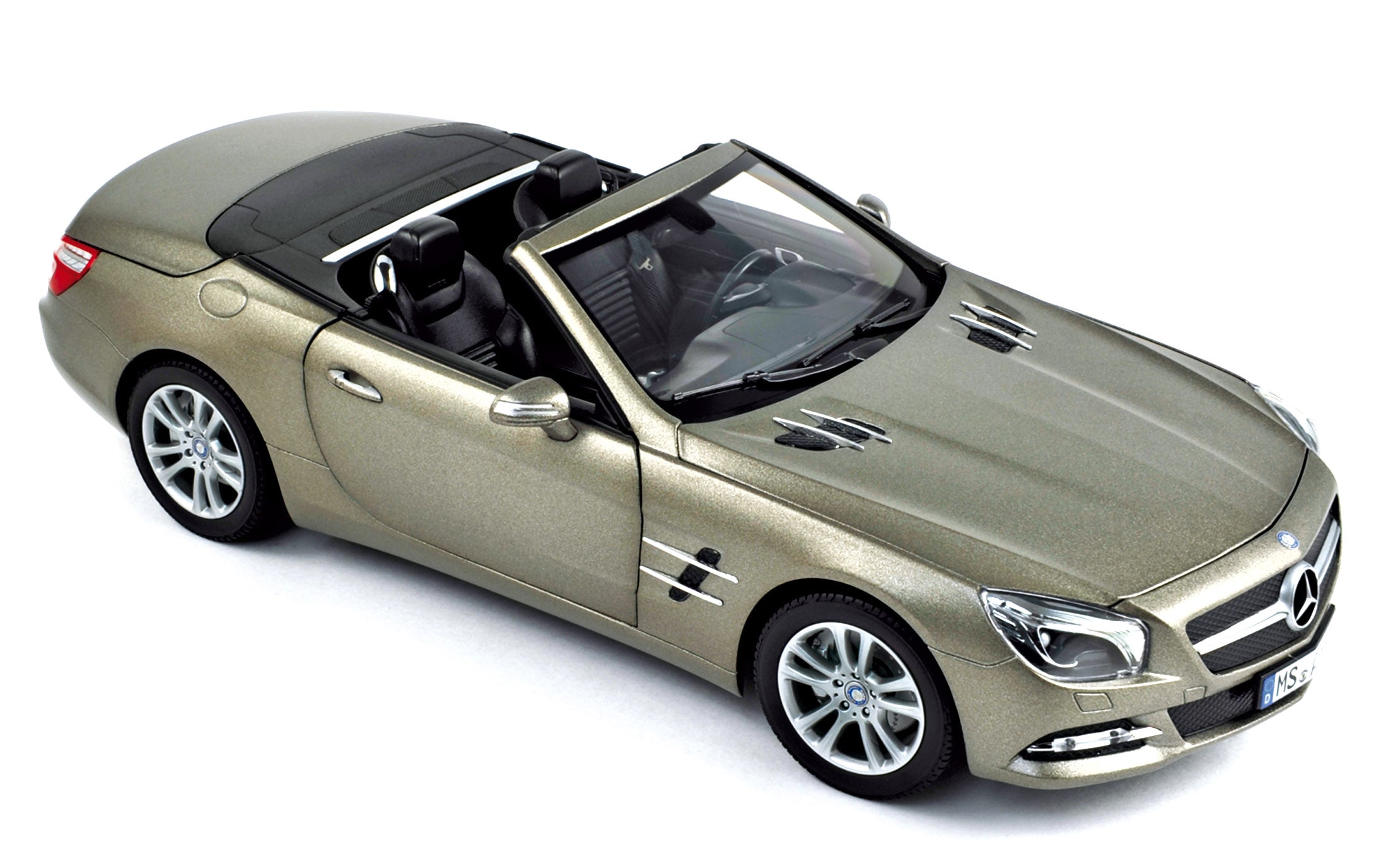 norev-mercedes-benz-sl-klasse-2012-modellino-auto-1-18-grigio-opaco image 1