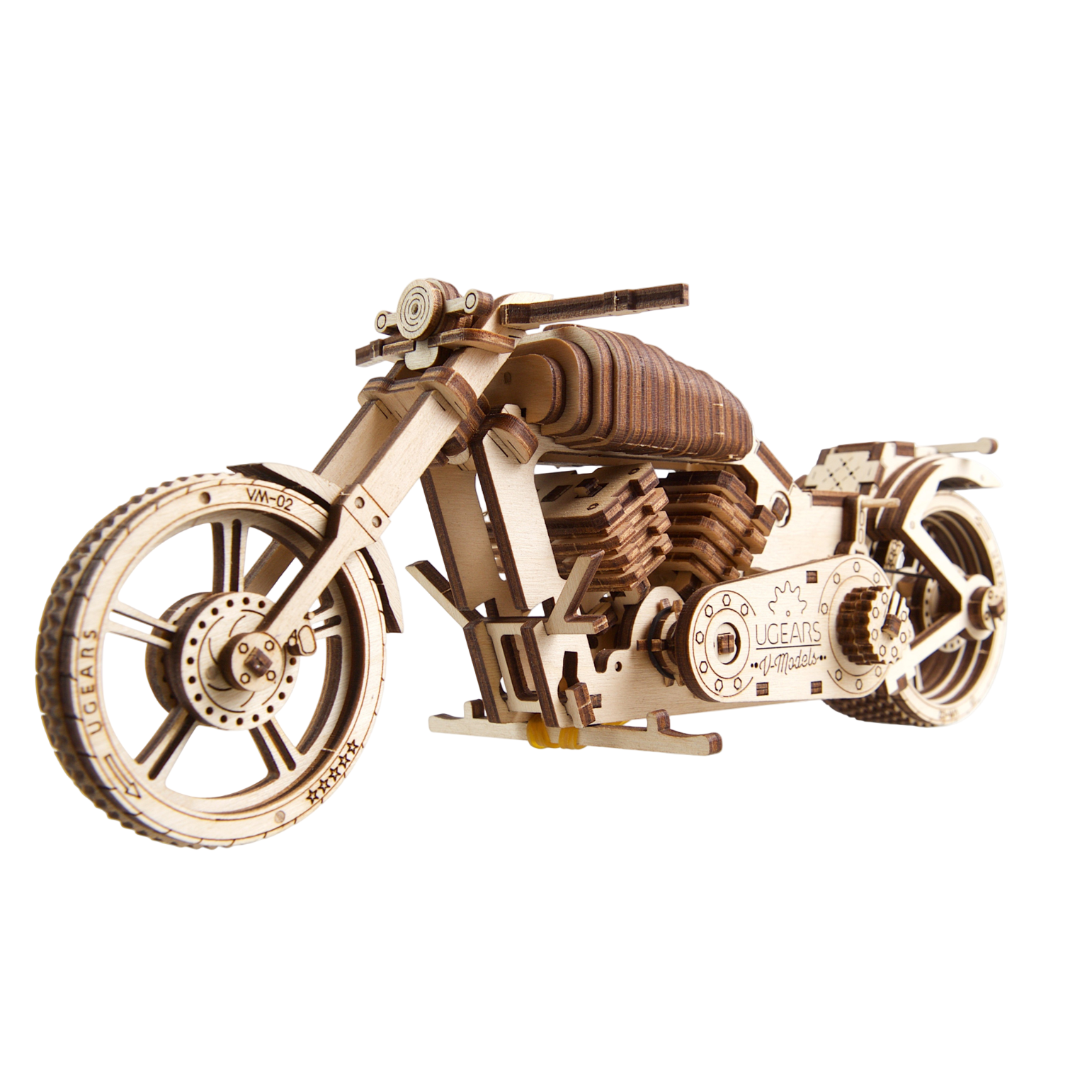 ugears-bike-vm-02-modellino-moto-cruiser-in-legno image 1