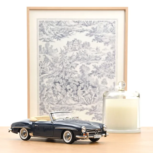 norev-mercedes-benz-190-sl-1957-modellino-auto-1-18-blu-medio image 1