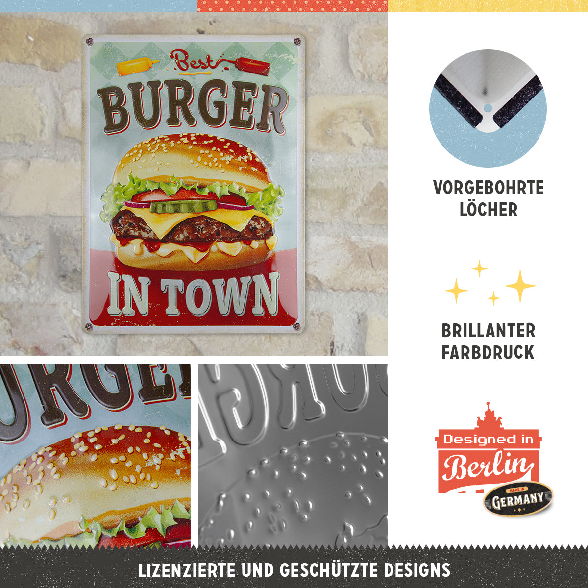 nostalgic-art-best-burger-in-town-targa-in-metallo-30x40-cm image 4