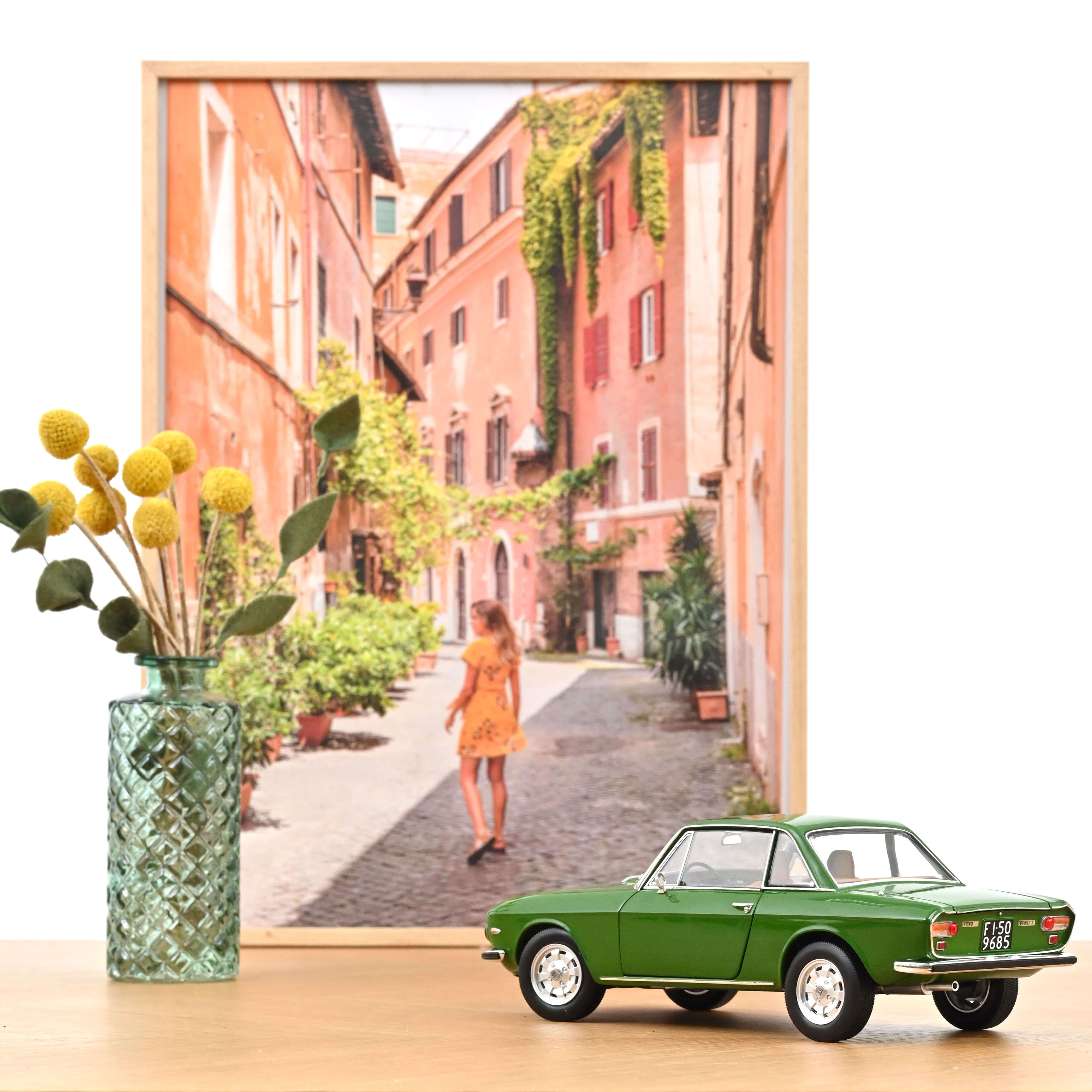 norev-lancia-fulvia-3-1975-verde-dublino-1-18-modellino-auto-d-epoca image 3