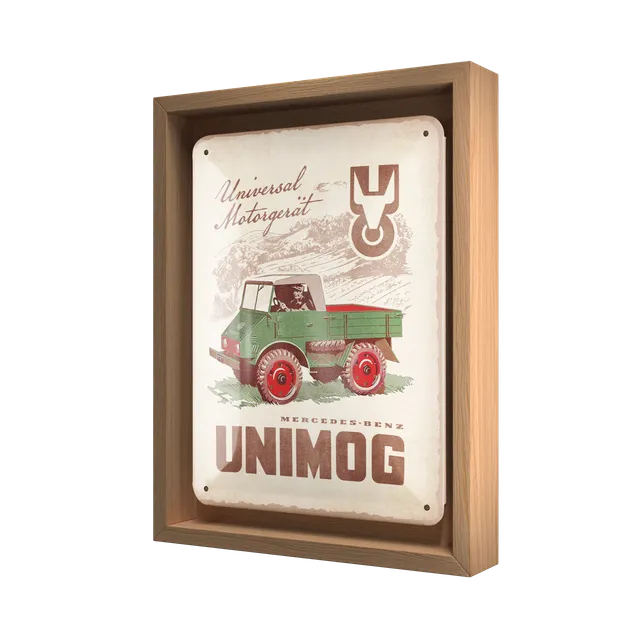 nostalgic-art-daimler-truck-unimog-1951-n-frame-s-targa-con-cornice image 1
