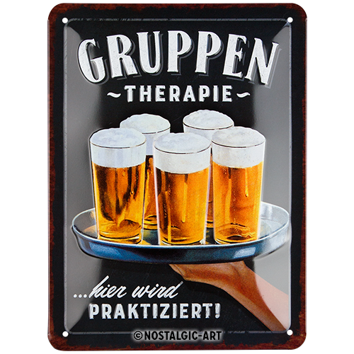 nostalgic-art-gruppentherapie-bier-targa-in-metallo-15x20-cm-2 image 1