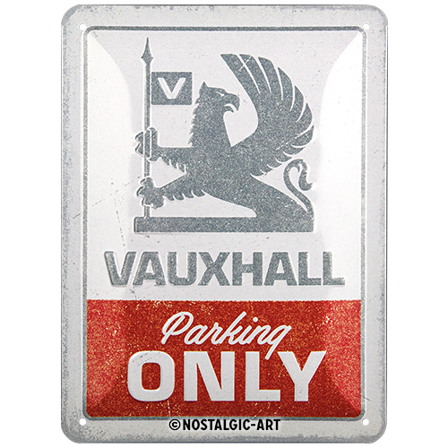 nostalgic-art-vauxhall-parking-only-targa-in-metallo-15x20-cm image 1