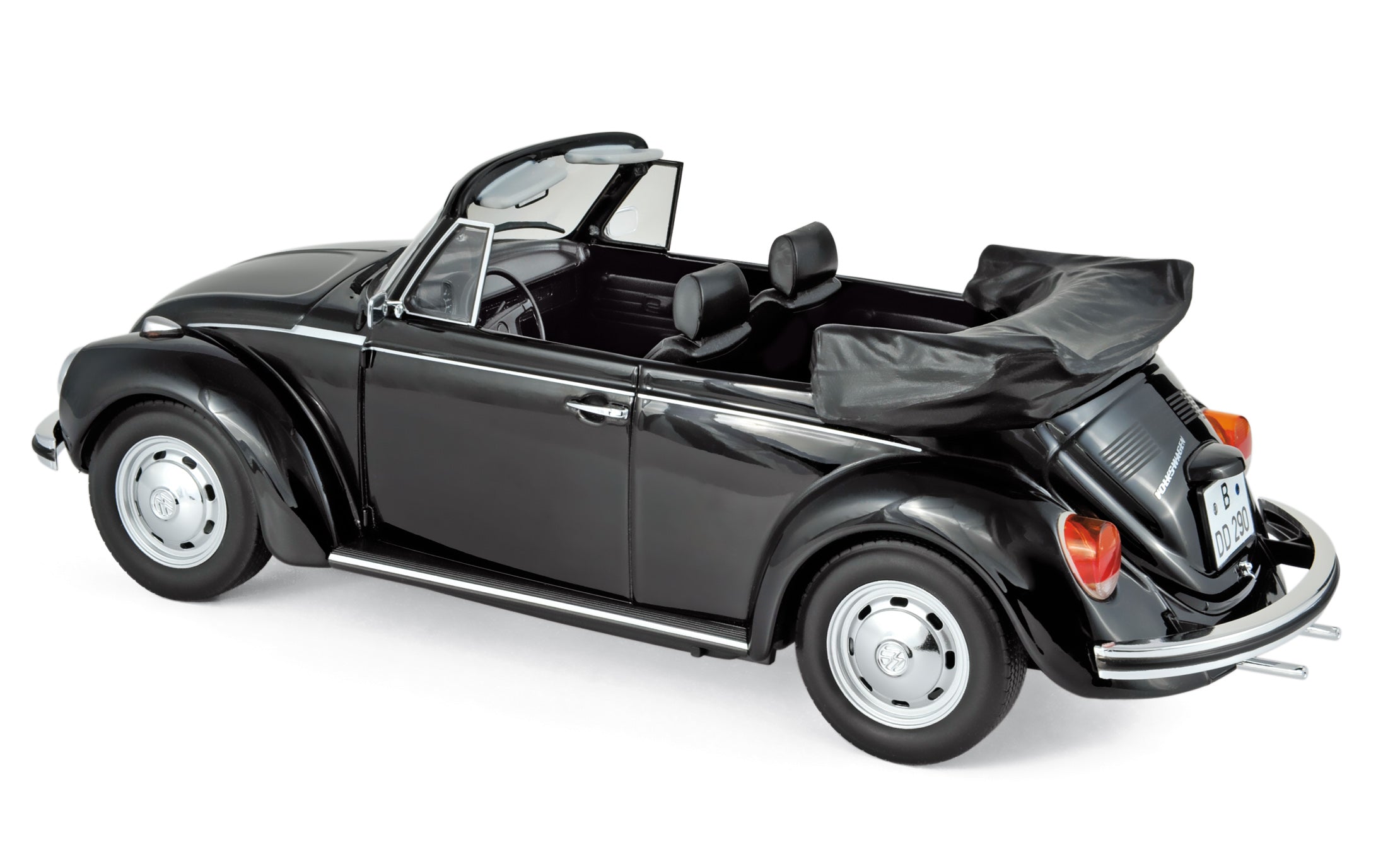 norev-vw-1303-cabriolet-1972-modellino-auto-1-18-nero-200pcs image 2