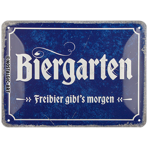nostalgic-art-biergarten-insegna-in-metallo-15-x-20-cm image 1