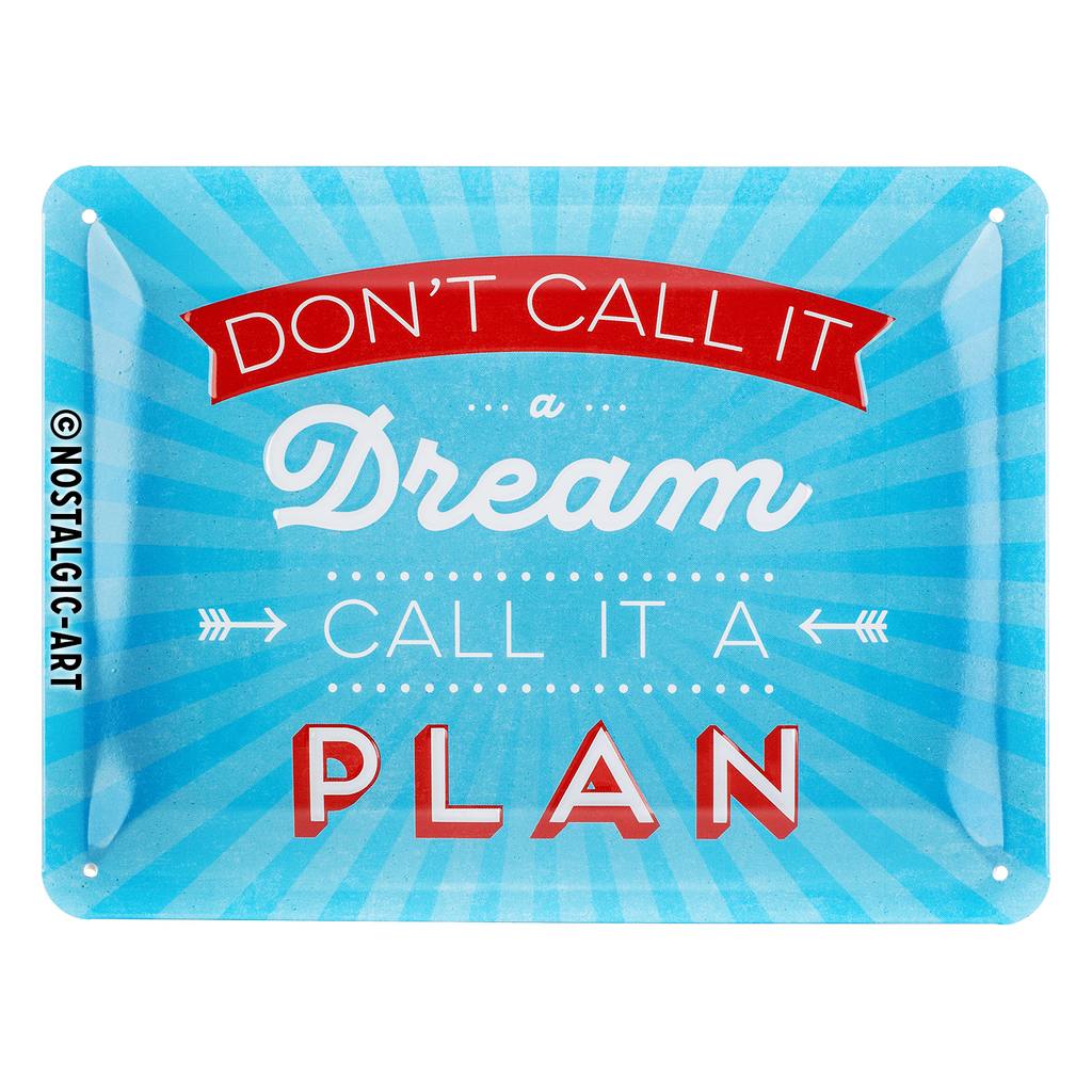nostalgic-art-don-t-call-it-a-dream-targa-in-metallo-15x20-cm-2 image 1