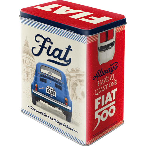 nostalgic-art-fiat-500-good-things-scatola-in-metallo-3-litri-10x14x20-cm image 2