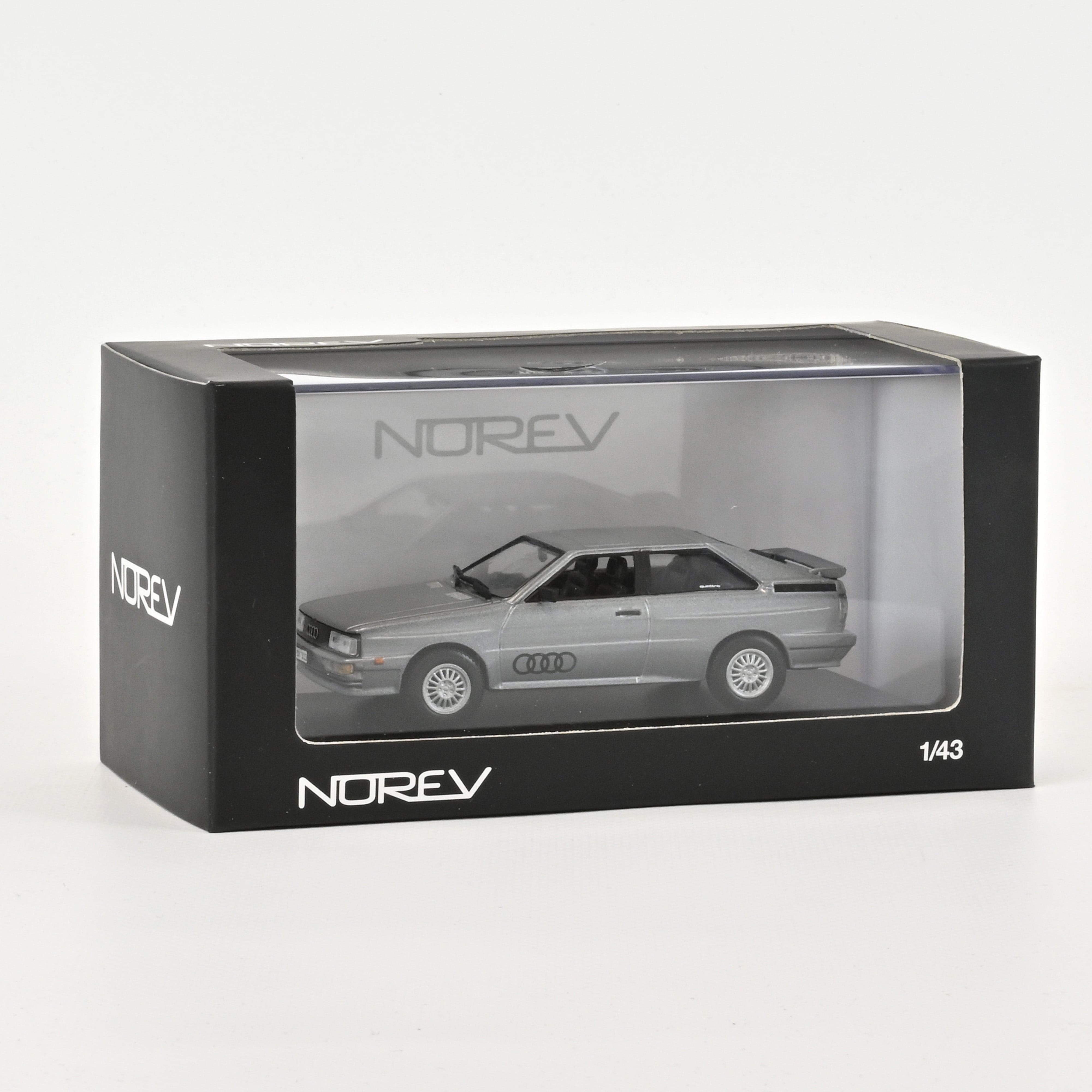 norev-audi-quattro-1986-argent-modellino-auto-1-43 image 1