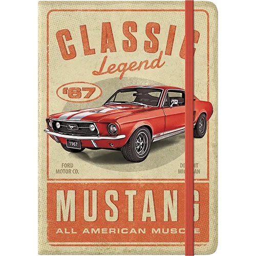 nostalgic-art-ford-mustang-classic-legend-quaderno-a5-in-riga-con-copertina-rigi image 1