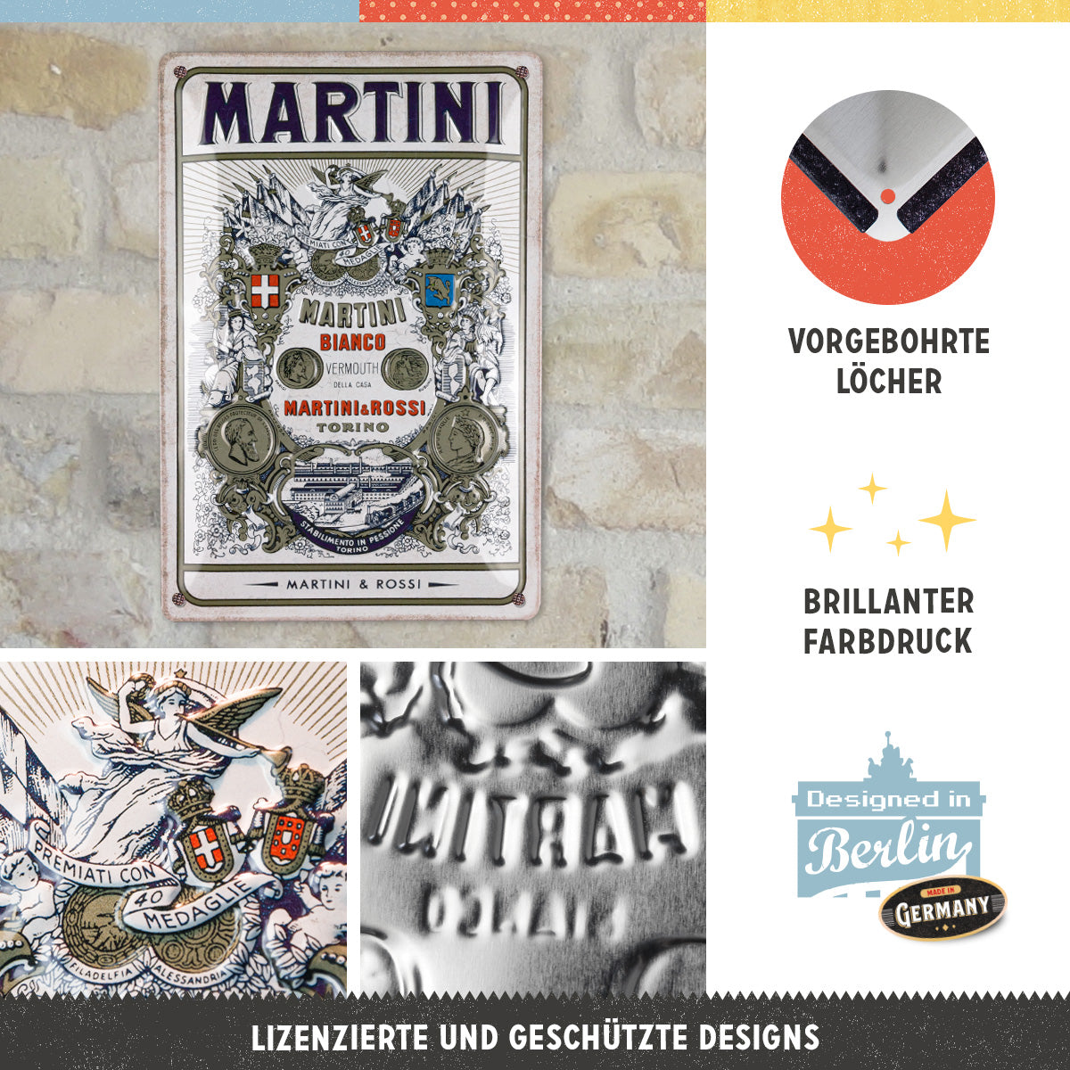 nostalgic-art-martini-bianco-vermouth-label-targa-in-metallo-20x30-cm-2 image 2