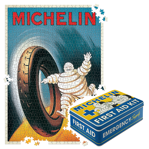 nostalgic-art-michelin-waving-bibendum-painted-ad-2-puzzle-1000-pezzi-in-latta image 1
