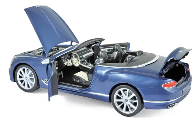 norev-bentley-continental-gtc-2019-modellino-auto-1-18-blue-crystal image 1