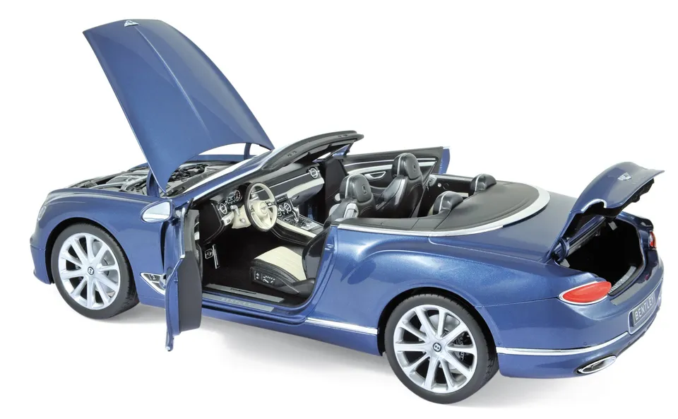 norev-bentley-continental-gtc-2019-modellino-auto-1-18-blue-crystal image 1