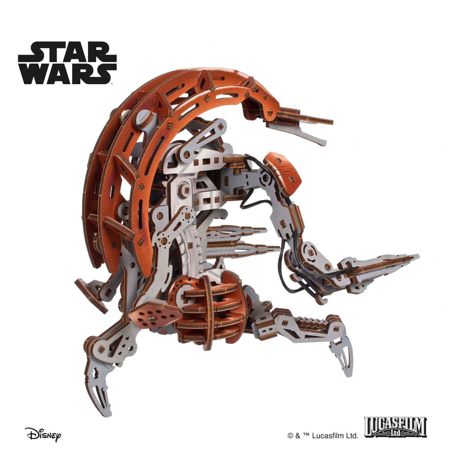 ugears-droideka-star-wars-series-kit-modello-meccanico-in-legno image 5