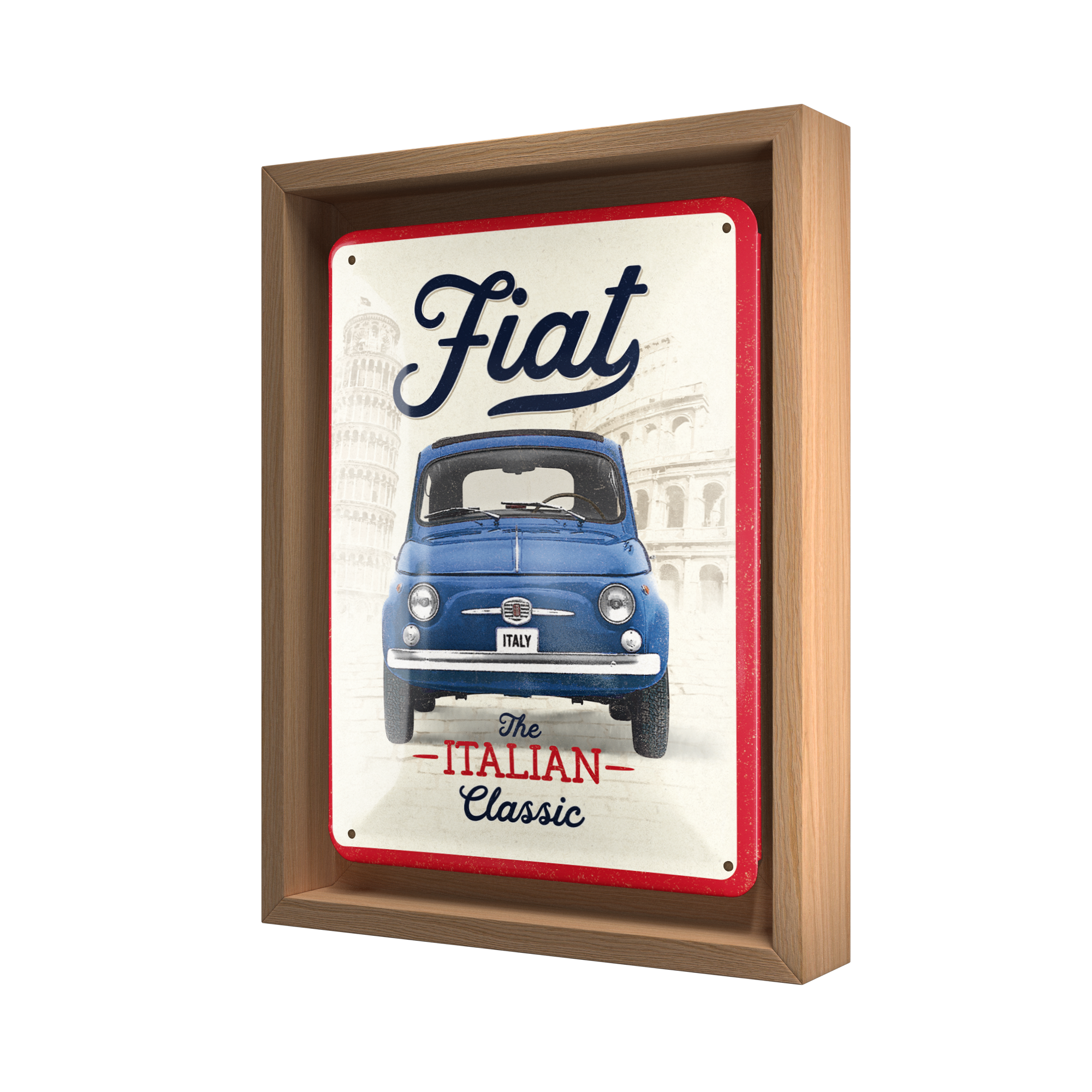 nostalgic-art-fiat-500-the-italian-classic-cornice-n-frame-s-18-5x24-cm-con-targ image 1