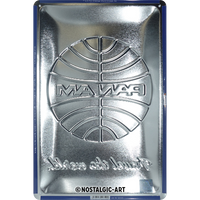 nostalgic-art-pan-am-travel-the-world-logo-targa-in-metallo-20x30-cm image 3
