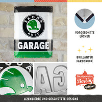 nostalgic-art-skoda-garage-green-targa-in-metallo-30x40-cm image 4