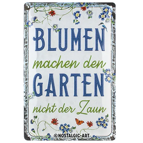 nostalgic-art-blumen-machen-den-garten-special-edition-targa-20x30-cm image 1