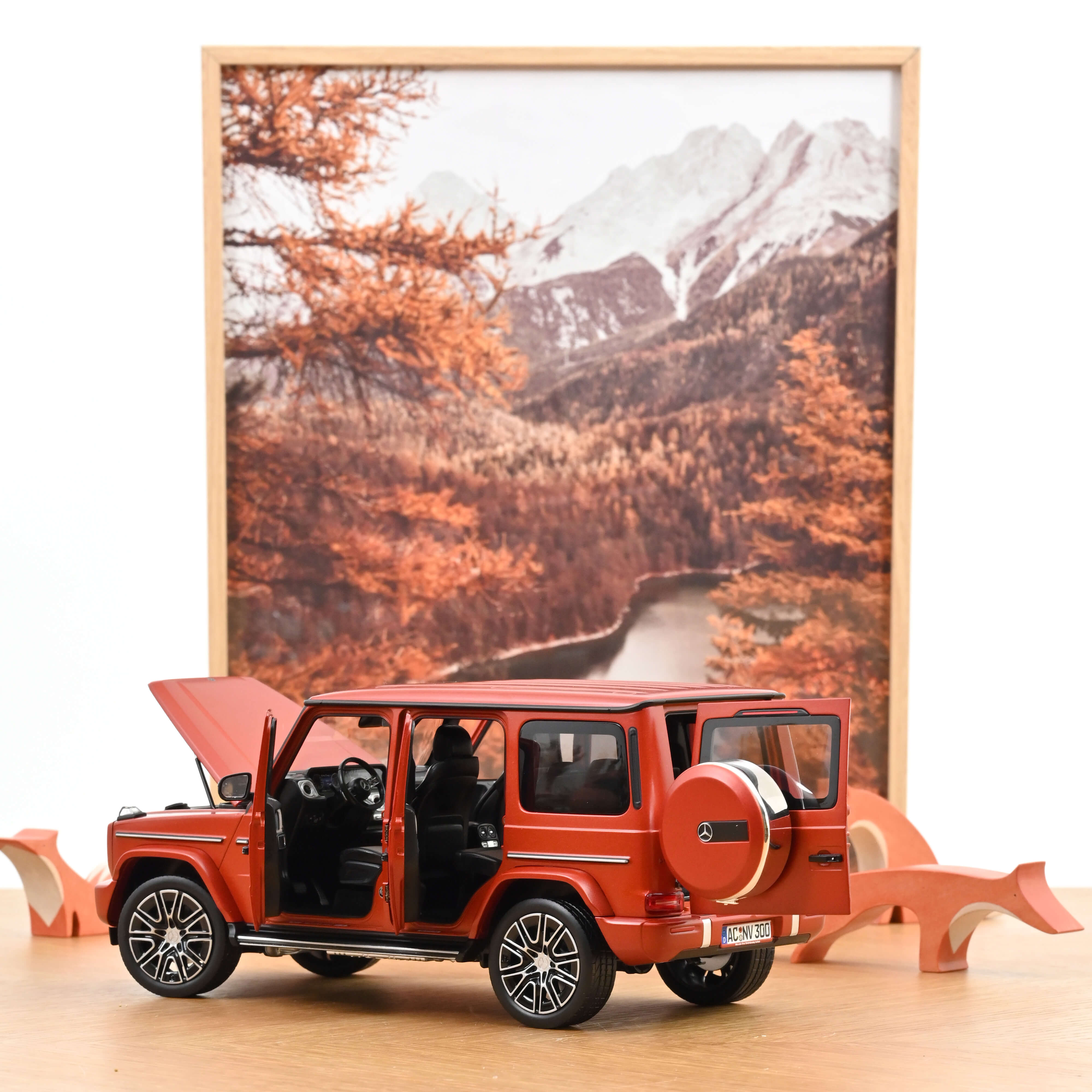 norev-mercedes-benz-classe-g-2024-arancione-rame-opaco-1-18-die-cast image 2