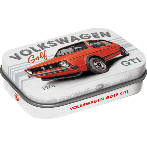 nostalgic-art-volkswagen-vw-golf-gti-1976-scatola-tascabile-per-mentine-6x4-cm image 1