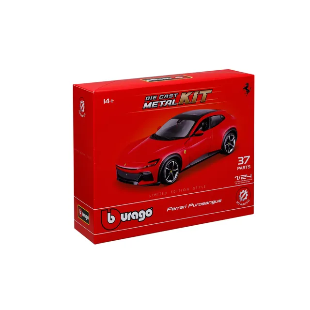 bburago-ferrari-purosangue-model-kit-scala-1-24-37-pezzi-rosso image 1