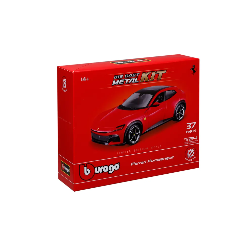 bburago-ferrari-purosangue-model-kit-scala-1-24-37-pezzi-rosso image 1