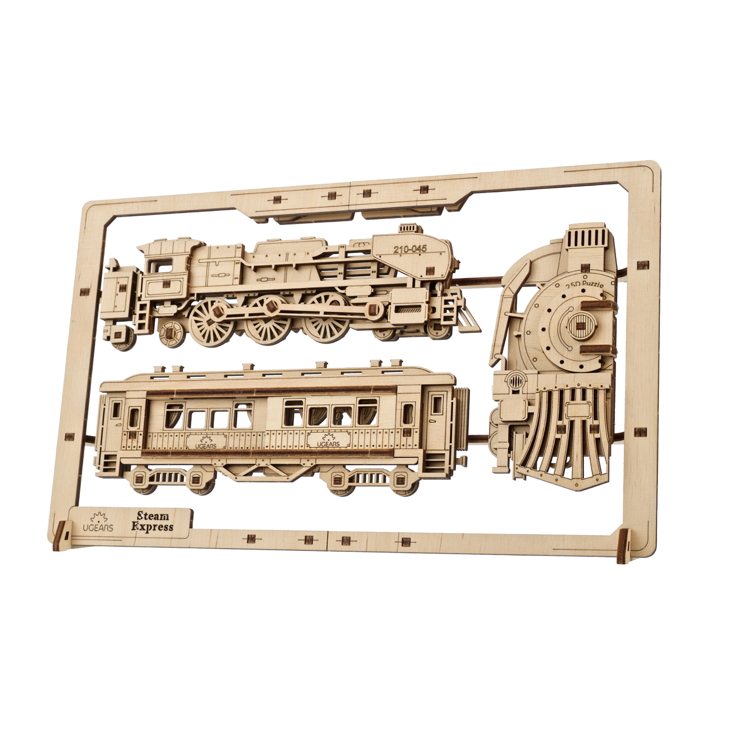 ugears-steam-express-2-5d-puzzle-quadro-meccanico-treno-in-legno image 3