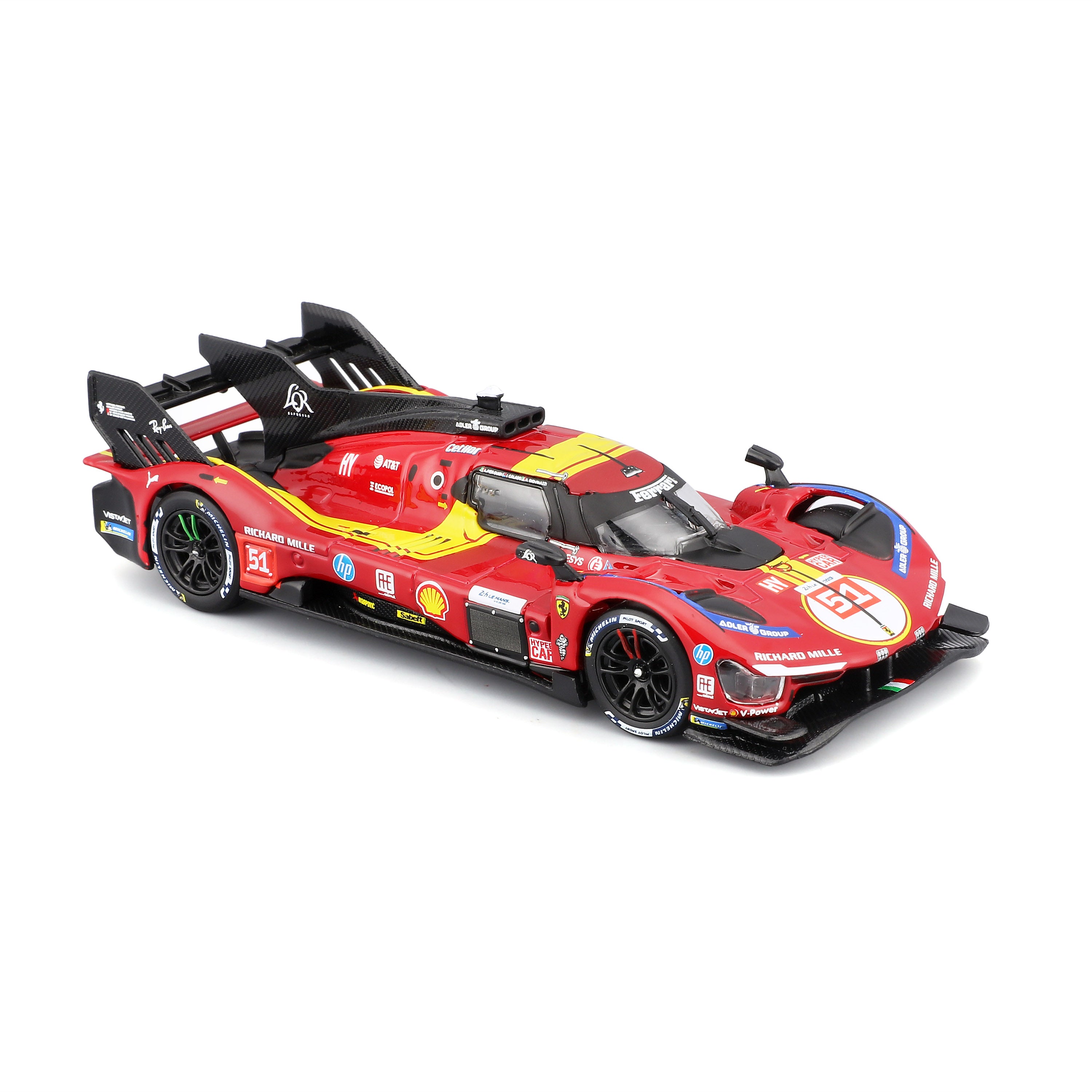 bburago-ferrari-499p-24h-lmh-hypercar-2025-n-51-scala-1-43-con-teca image 7