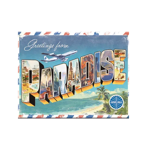 nostalgic-art-pan-am-paradise-calamita-da-frigo-6x8-cm image 1